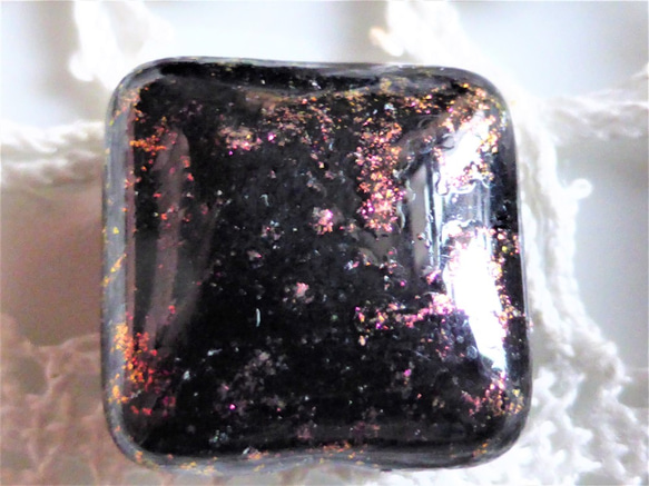 ピンクの星屑　チェコビーズCzech Glass Beades　5個 3枚目の画像