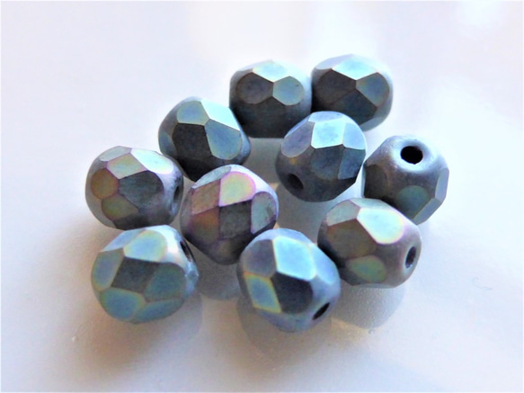 20個ラピスマット　チェコビーズCzech Glass Beads 3枚目の画像