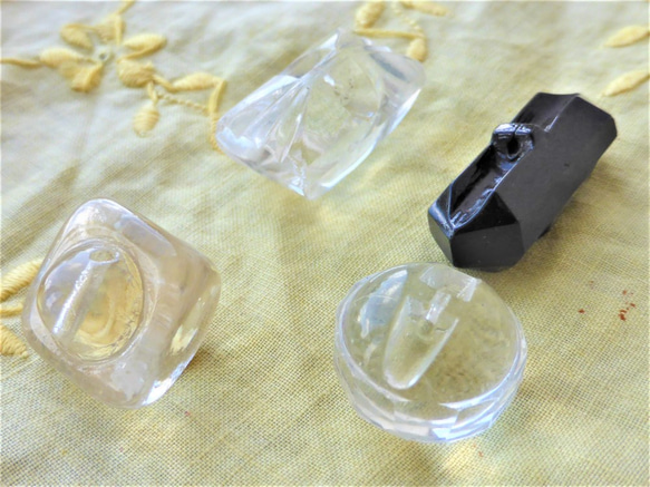 捷克玻璃鈕扣 Czech Glass Button 個性化 4 件 第3張的照片