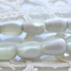 6顆捷克玻璃珠粒粒古黃綠銀墊 第3張的照片