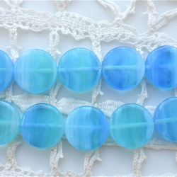 空のマーブル　チェコビーズCzech Glass Beads４個 2枚目の画像