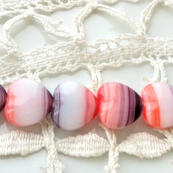 チェコビーズCzech Glass Beads　ハート黒紫赤白６個 2枚目の画像