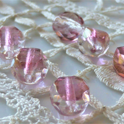 FP ニューカット　エレガントピンク　チェコビーズCzech Glass Beads4個 2枚目の画像