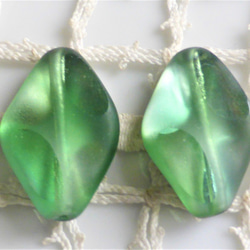 鑽石扭紋羅馬玻璃捷克玻璃珠2 第2張的照片