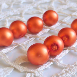 潮濕橙色珍珠捷克珠10 第2張的照片
