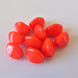 30個　種　明るめレッドCzech Glass Beads 6枚目の画像