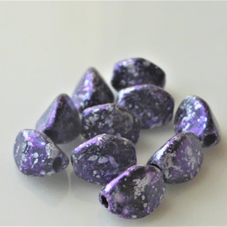 種子藍紫雪捷克玻璃珠10顆 第1張的照片