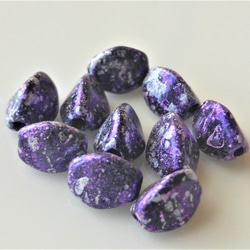 種　青系紫雪　Czech Glass Beads１０個 2枚目の画像