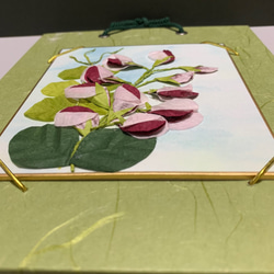 和紙の折り紙フラワー(さやえんどうの花) 3枚目の画像