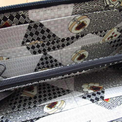 長財布 剣道着 ハンドメイド 古布リメイク バッグ アンティーク 刺し子