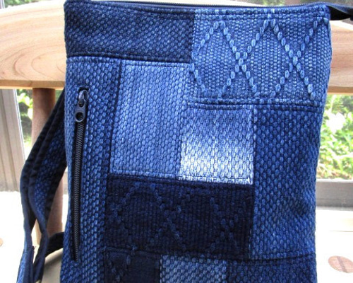 ★お求めやすく価格改定★ 剣道着 ショルダーバッグ ハンドメイド 古布 1点物 リメイク ショルダーバッグ