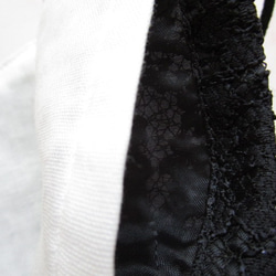 黒レース　マスク　ポーチセット　　弔事用にも職人手作り　ハンドメイド 　黒　レース　喪服　フォーマル 6枚目の画像