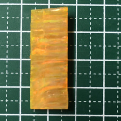 ハイブリッドオパール〈人工オパール〉樹脂含浸タイプ/端材　オレンジ/赤斑 3枚目の画像