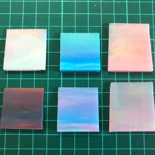 ハイブリッドオパール(人工オパール)オーロラアウトレット3色お試し端