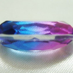 合成トルマリン風・バイカラービジュー・オーバルカット(青×紫ピンク色)3個セット 4枚目の画像