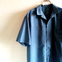オープンカラーシャツ 先染めシャンブレー　❛Honbre 2枚目の画像