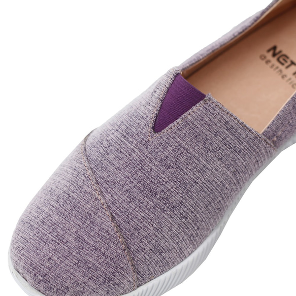NETTA厚底舒適休閒鞋 紫色 / 厚底鞋 / 休閒鞋 / 懶人鞋 第7張的照片