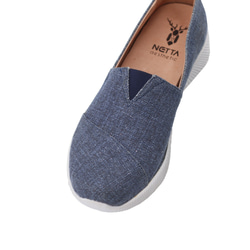 NETTA厚底舒適休閒鞋 藍色 / 厚底鞋 / 休閒鞋 / 懶人鞋 第7張的照片