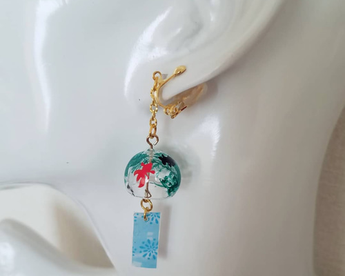 パフェ様　ご購入　おまとめページ　風鈴ピアス　イヤリング 風鈴~彼岸花②~(1152) ピアス/イヤリング/ノンホールピアス/樹脂
