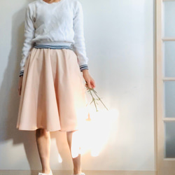[SALE]棉/尼龍圓裙櫻桃粉色 第2張的照片