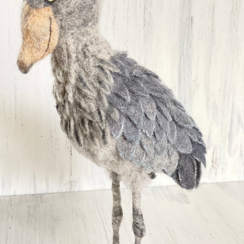 羊毛フェルト ハシビロコウさん 立体・オブジェ 餡子猫 通販 12909467