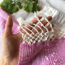 【１点物】さらりと羽織る手織りストール 6枚目の画像