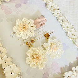 四つ葉のクローバー ベビーヘアクリップ♡ 赤ちゃん 新生児 ヘアピン