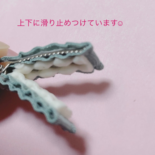 四つ葉のクローバー ベビーヘアクリップ♡ 赤ちゃん 新生児