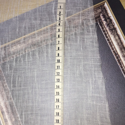 入荷　リネンシングルガーゼ　アイボリー　麻 100％ 140cm幅  50cm  冷房対策のサマーストールに、夏マスクに 1枚目の画像