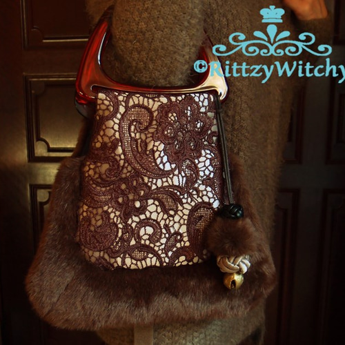 夏バッグ 送料込￥10000→￥8000レースジャカードグラニー ベージュ