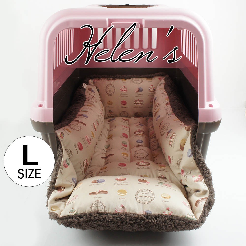 【送料*無料】キャリークッションベッド/クレートクッション マカロンベージュアッシュブラウン　Ｌサイズ 11,693円