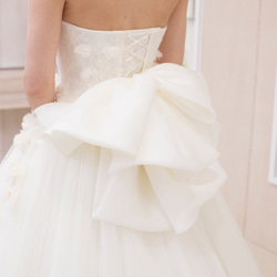 ♡ﾙﾘｱﾝ♡サテンオーガンザから作り成す柔らかバックリボン