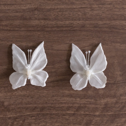ﾙﾘｱﾝ ウェディングアクセサリー 幸せを運ぶ蝶のイヤリング 3枚目の画像