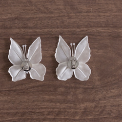 ﾙﾘｱﾝ ウェディングアクセサリー 幸せを運ぶ蝶のイヤリング 4枚目の画像