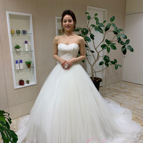 ルリアンオリジナル*セパレートウェディングドレス 薔薇の花ジャガード織 ...