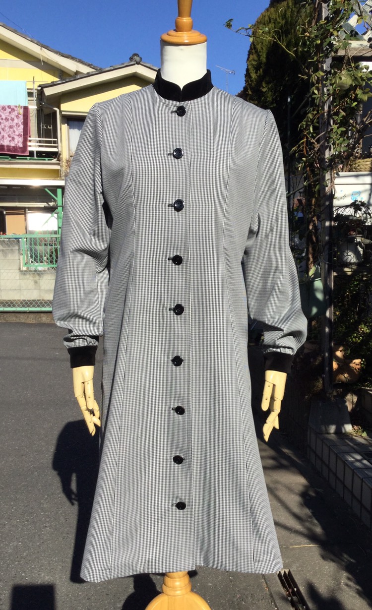 黒白チェック&別珍♣︎プリンセスラインOP