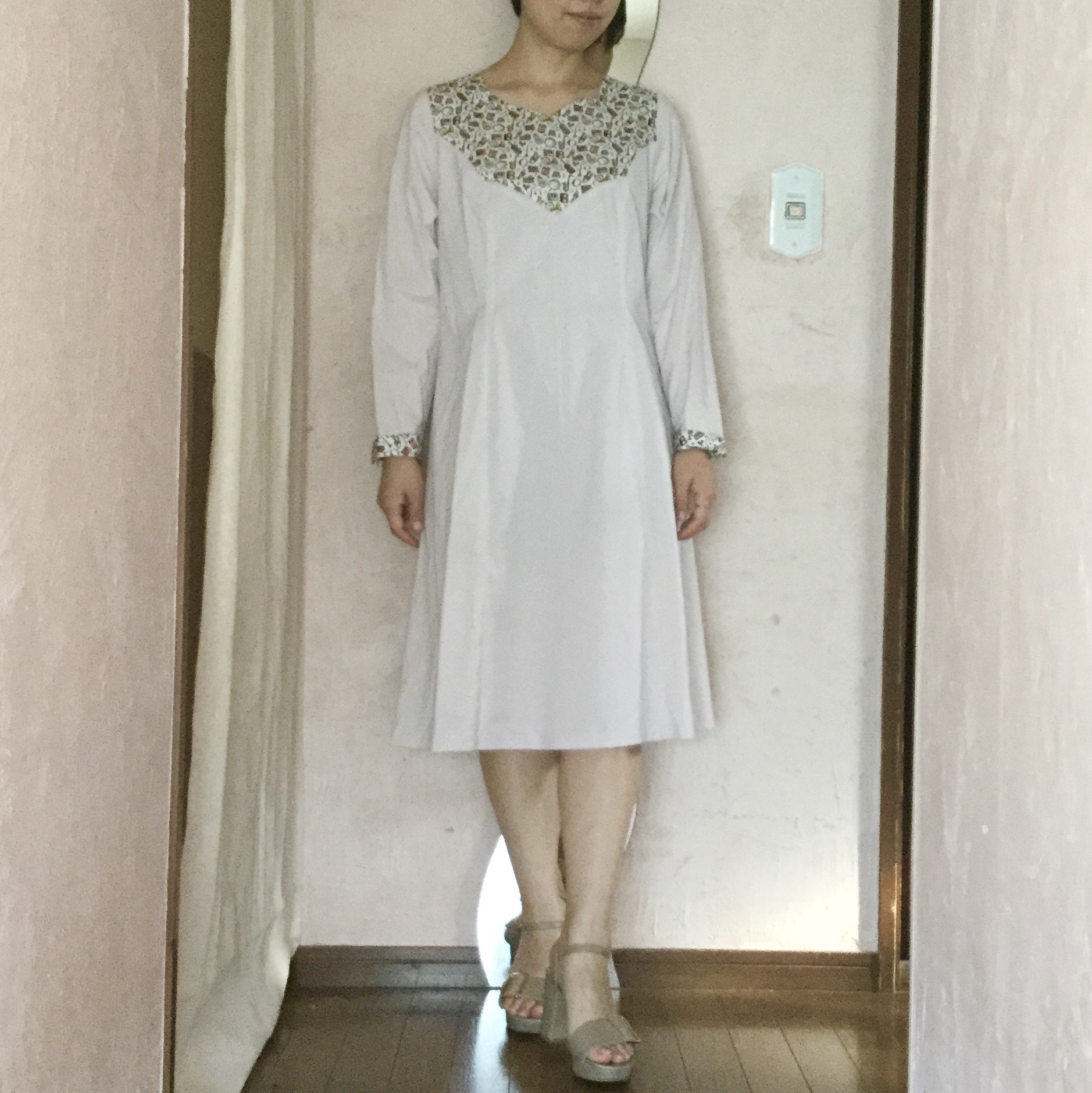 リバティ 楽器柄❤︎切り替えOP