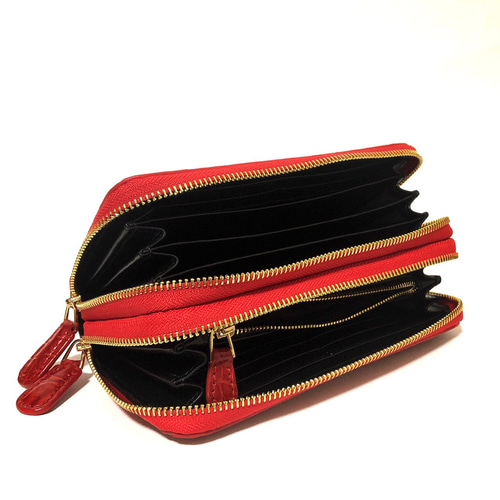 GYPS FLAT(ジプスフラット) クロコダイル 長財布 本革 センター取り 肚 