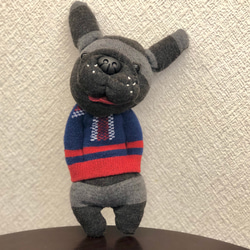 有名作家様　フレブル　フレンチブルドッグ　ハンドメイド　ぬいぐるみ Flower & Tail「フレンチブルドッグ」ぬいぐるみ38｜COUNTRY