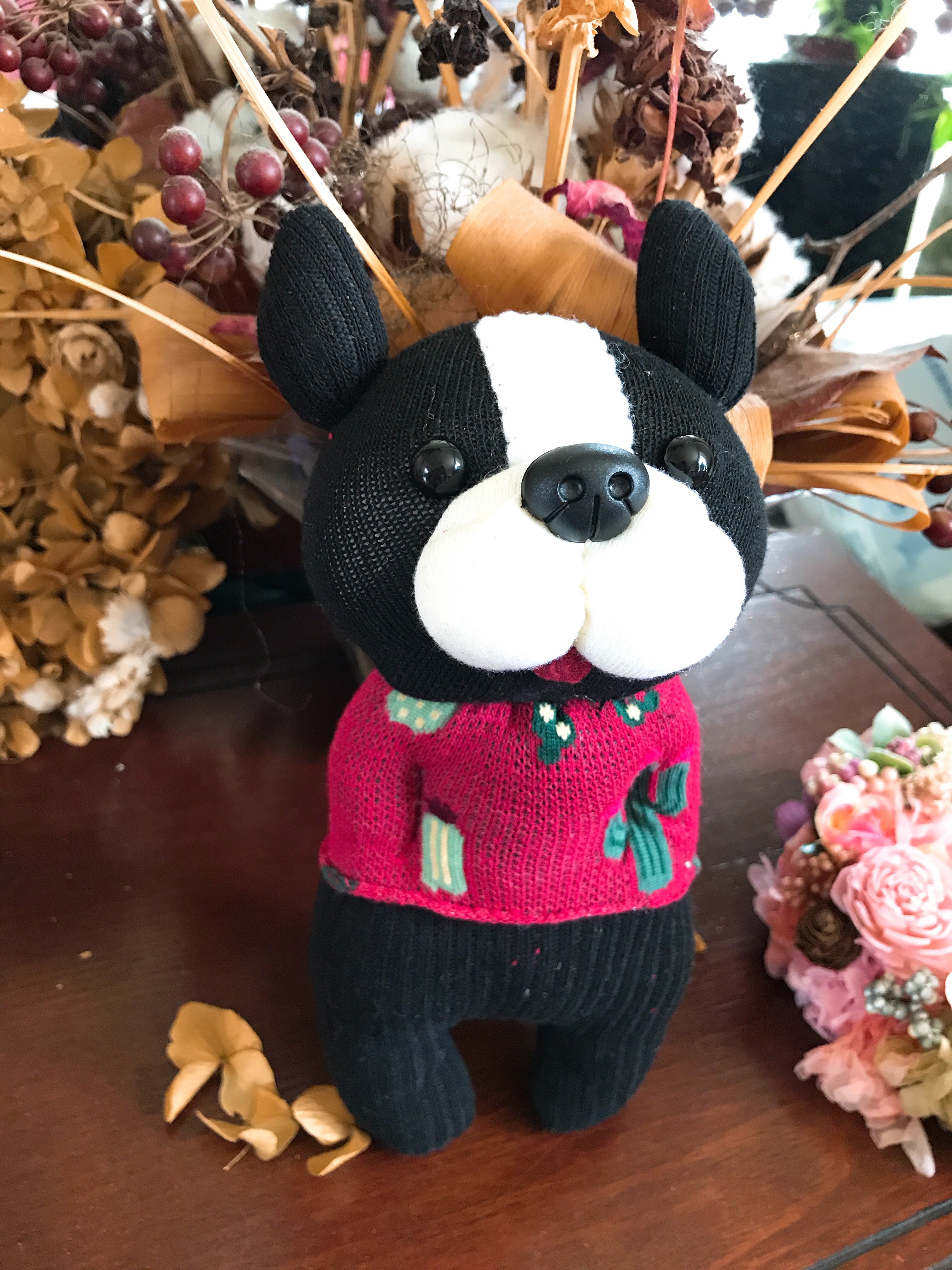 有名作家様　フレブル　フレンチブルドッグ　ハンドメイド　ぬいぐるみ 表情豊かなぬいぐるみフレンチブルドッグハンドメイド