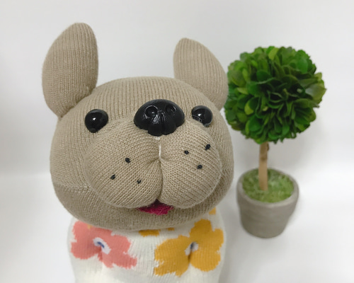 ぽっけに手 フレンチブルドッグ ぬいぐるみ ぬいぐるみ mofu_mofu_club