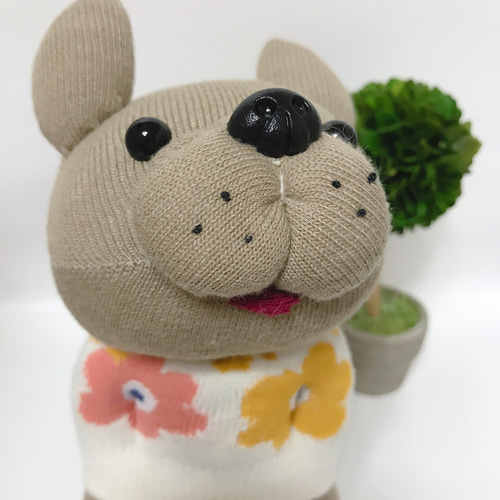 ぽっけに手 フレンチブルドッグ ぬいぐるみ ぬいぐるみ mofu_mofu_club