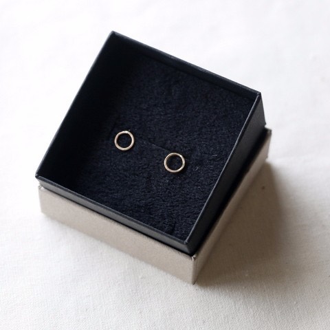 [K10YG]小さなピアス(circle)