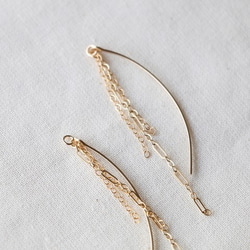 ピアス/イヤリング用]14kgf/スウィングチャーム ピアス（その他