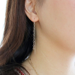 [14kgf]金屬線夾式耳環×赫基蒙水晶耳環配件 第5張的照片