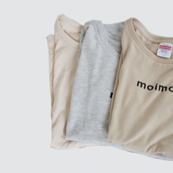 暮らしのたからものオリジナルTシャツ「moimoi」ナチュラル 4枚目の画像