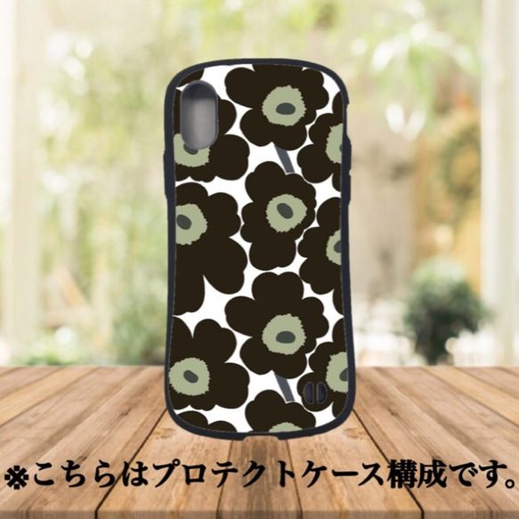 花柄スマホケース androidケース  人気 可愛い iPhoneケース オーダーメイド グッズ 2枚目の画像