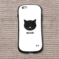 黒猫 スマホケース オーダーメイド 人気 イラスト iPhoneケース 可愛いiPhoneケース 1枚目の画像