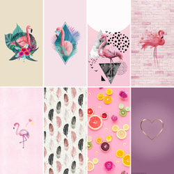 フラミンゴ ピンク 可愛いケース お洒落 スマホケース 安い 可愛い 手帳型 Xperia アニマル イラスト 動物 5枚目の画像