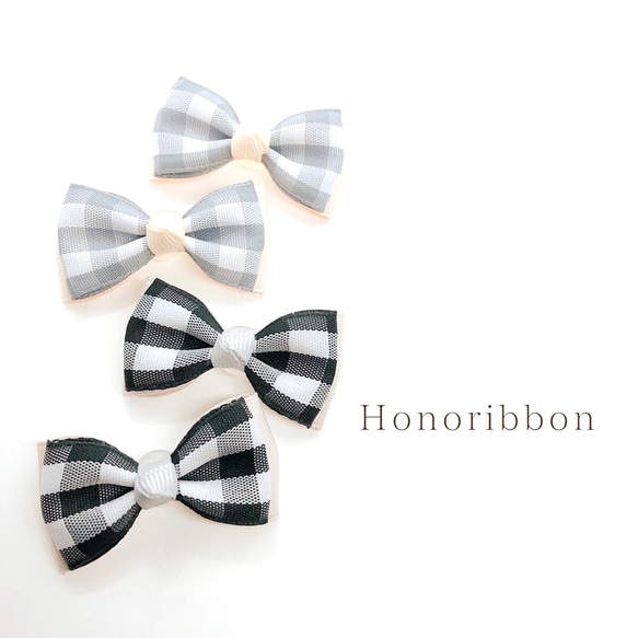 ヘアゴム　ベビーヘアクリップ　ギンガムチェックリボン１〜５ ヘアゴム ベビーヘアクリップ ギンガムチェックリボン1〜5 楽天市場